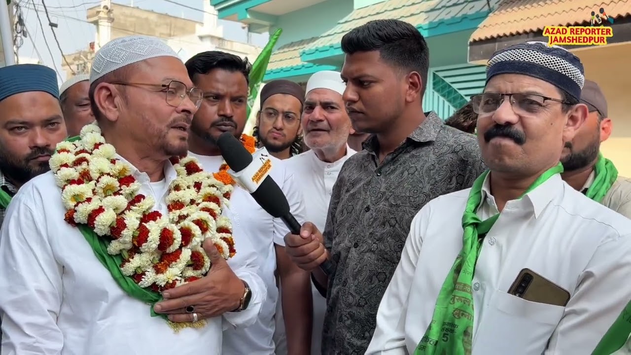 मानगो नगर निगम वार्ड 24 से पार्षद प्रत्याशी नूरुलहक अंसारी ने निकाली पदयात्रा, जनता से मांगा समर्थन