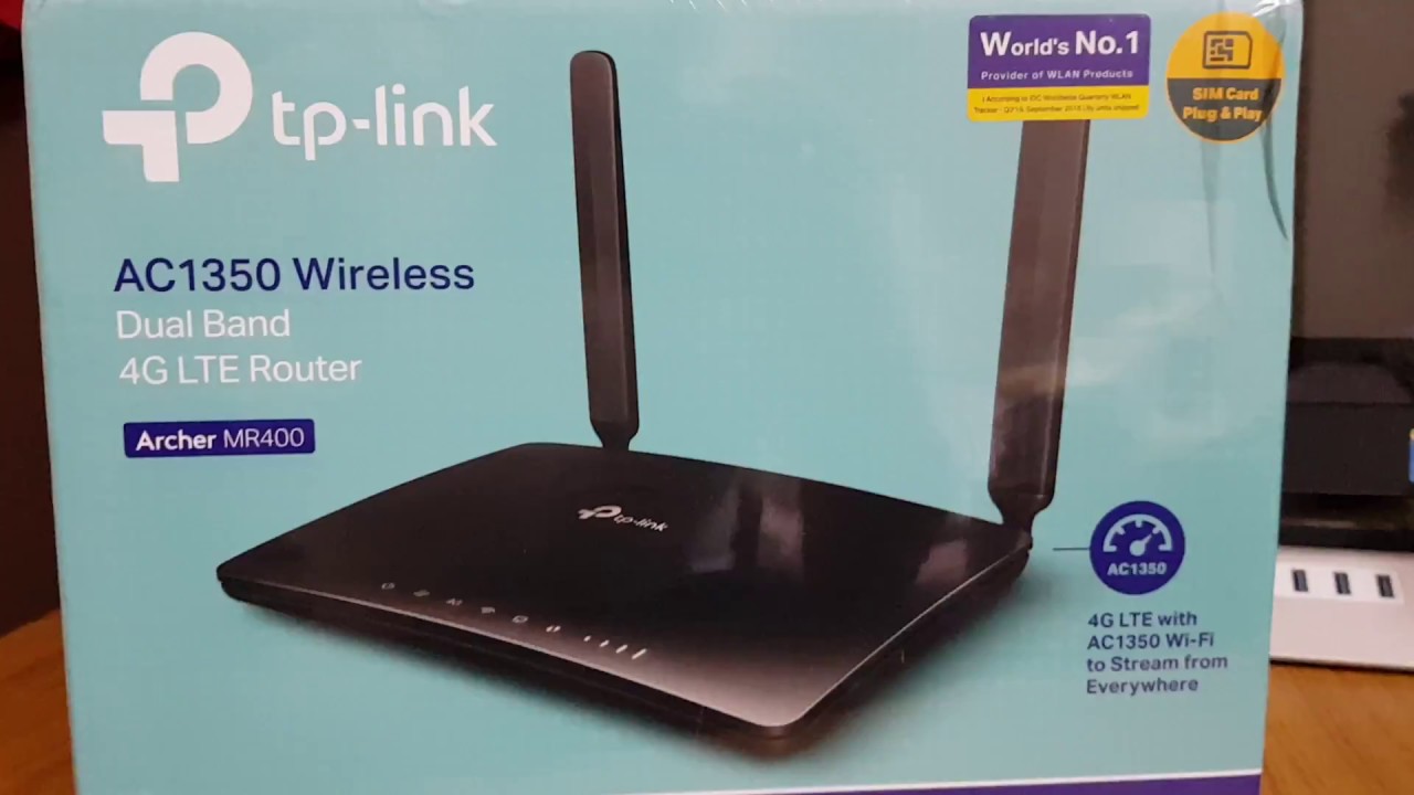 Распаковка, настройка и обзор маршрутизатора TP-Link Archer MR400 4G LTE. Часть 1
