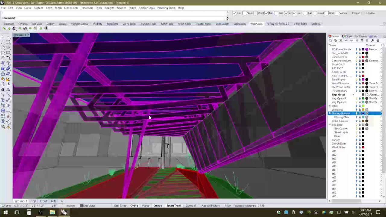 170417 Rhino ViewSetup LensLookWalkAbout