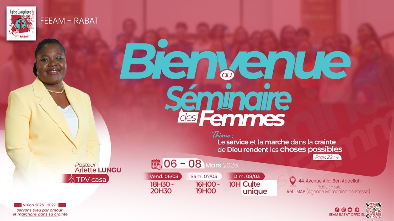 🔰 SÉMINAIRE DES FEMMES JOUR 2 - 07/03/2026