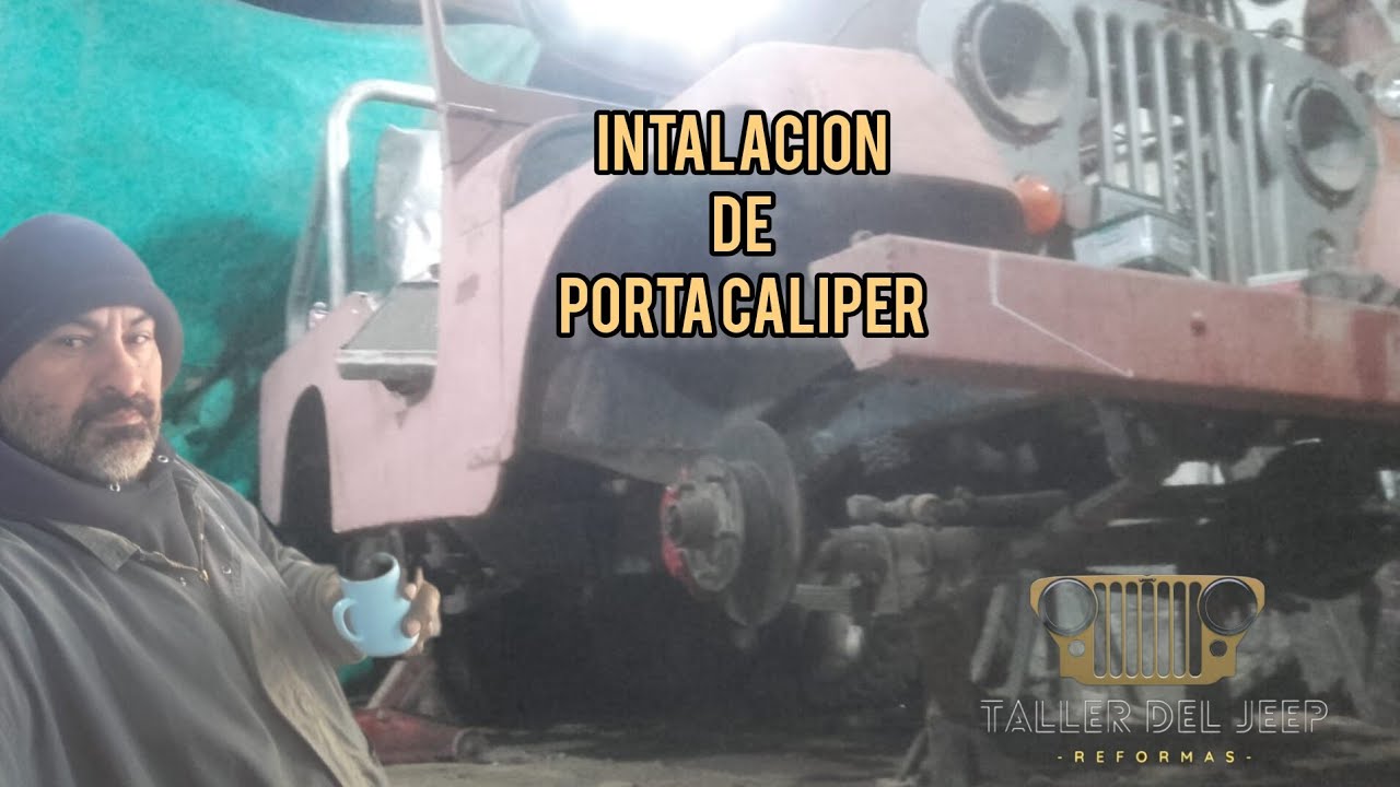 puse porta caliper y frenos trasero al Jeep de Ian.. también acomode el taller
