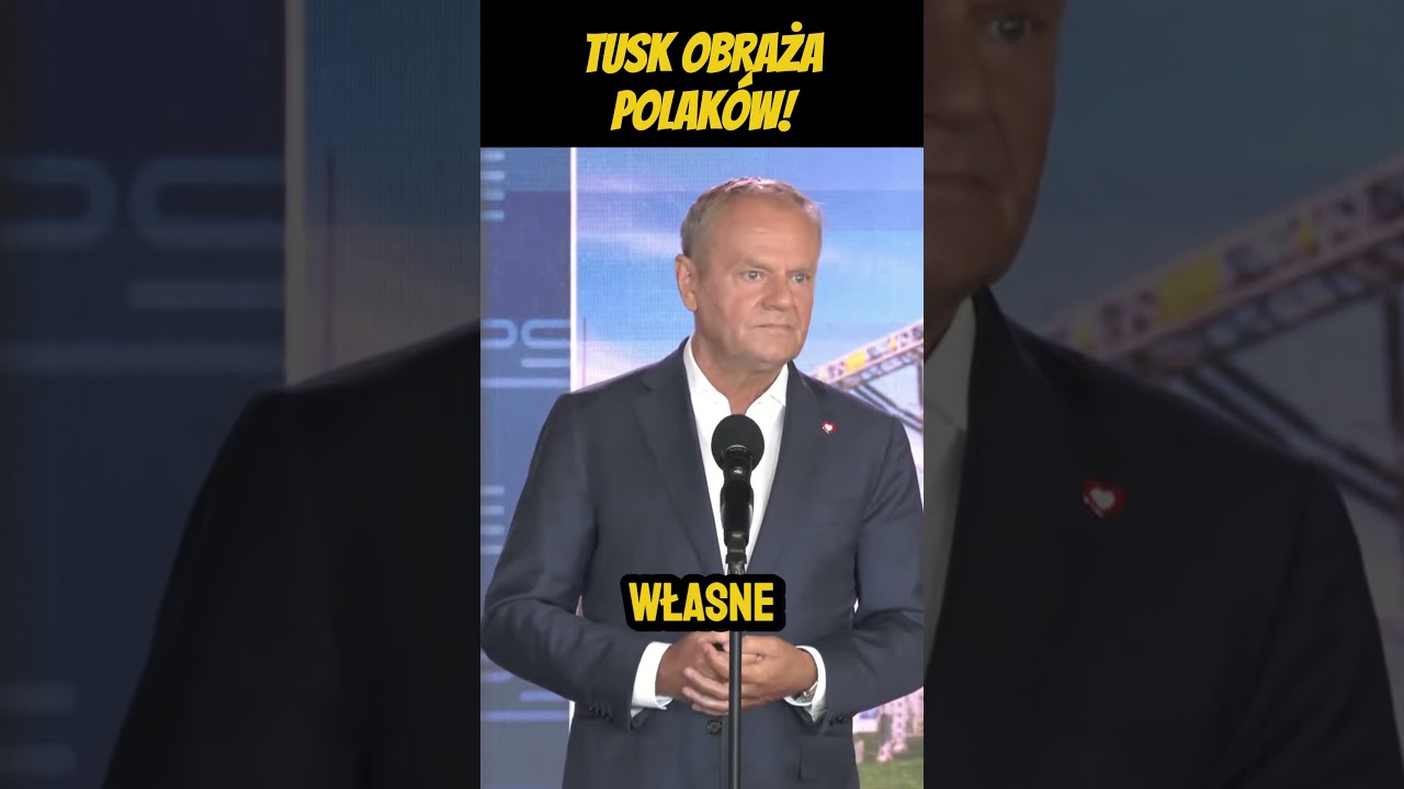 DONALD TUSK OBRAŻA POLAK&Oacute;W! #polityka #polska #wolność #tusk #premier