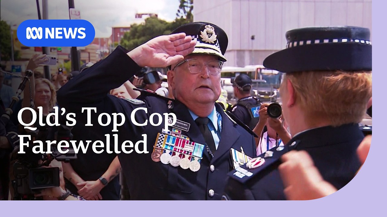 Qld's retiring police commissioner farewelled in emotional ceremony | ABC NEWS