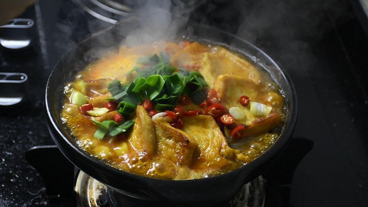 Sichuan Homestyle Tofu, Napa Cabbage, and Glass Noodle Clay Pot