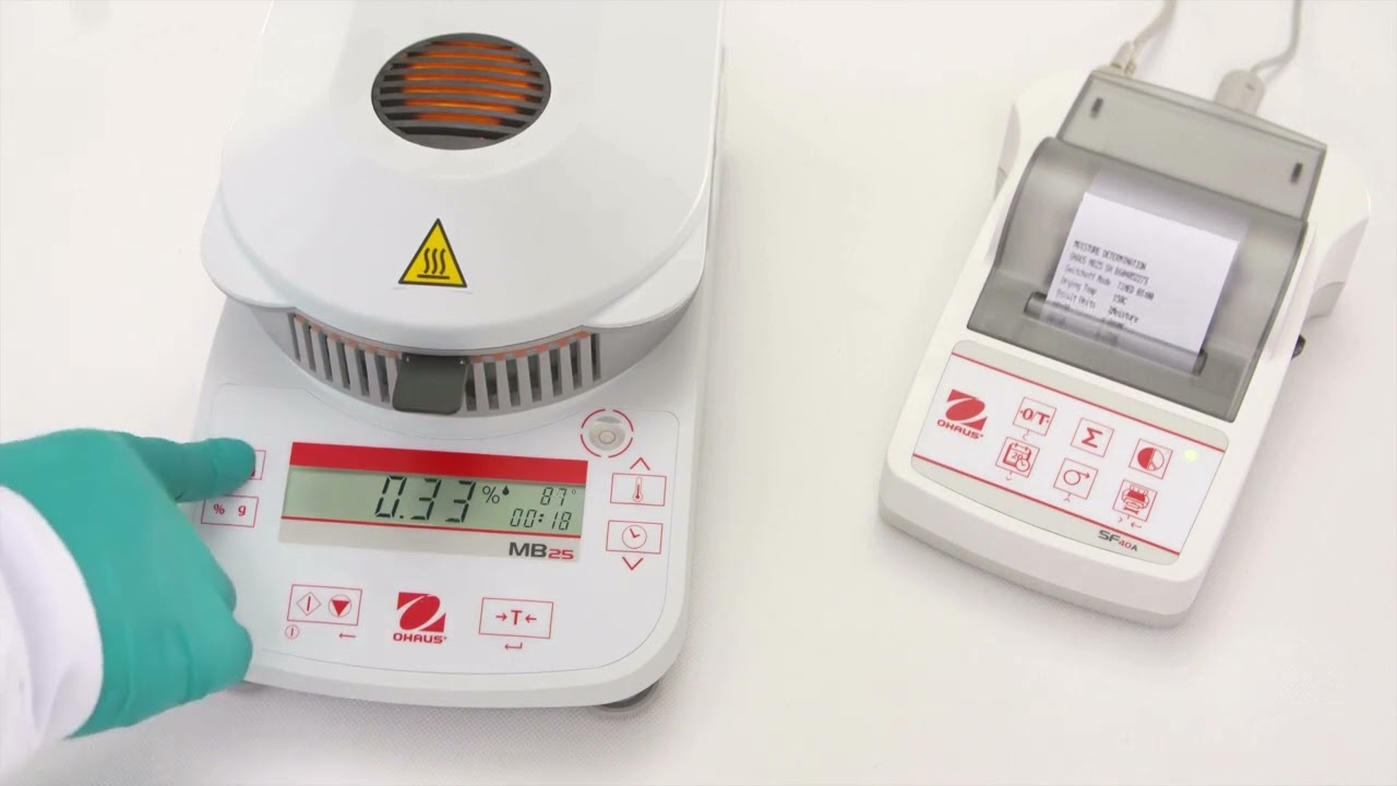 OHAUS Moisture Analyser MB23, MB25 and MB27