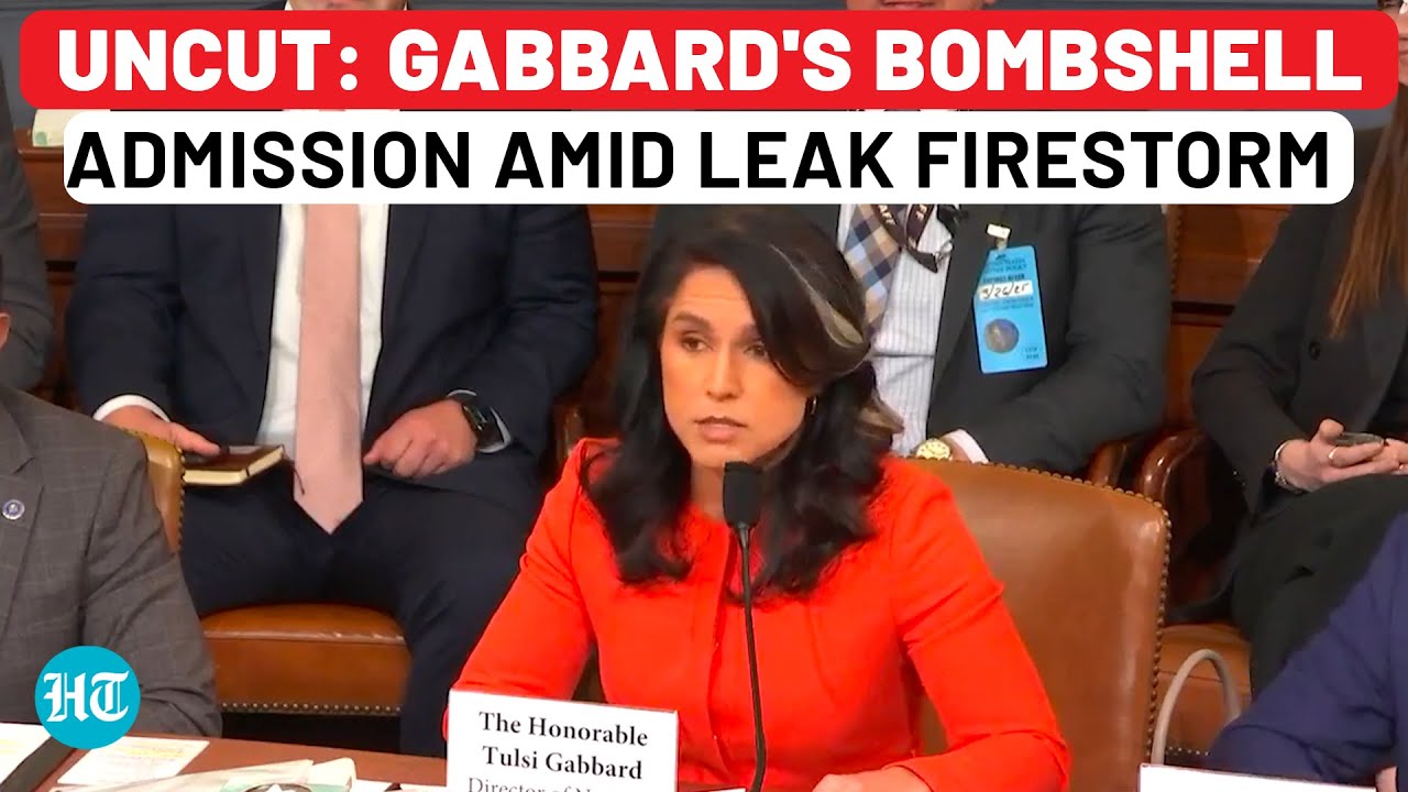 Big Admission On Cam: Tulsi Gabbard Finally Breaks Silence on Yemen Chat Leak, US Spy Chief Says...
