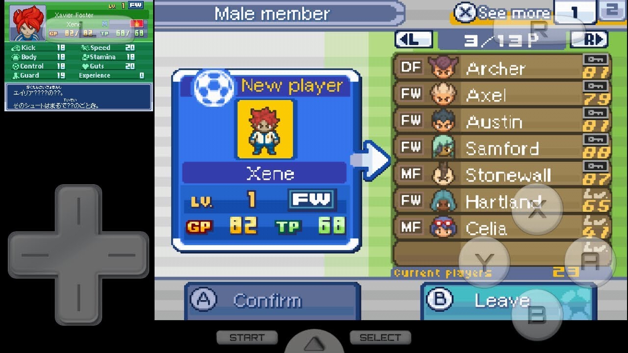 HOW TO GET ANY PLAYER IE3 THE OGRE NDS USING CHEAT (RECRUITMEN MODE)