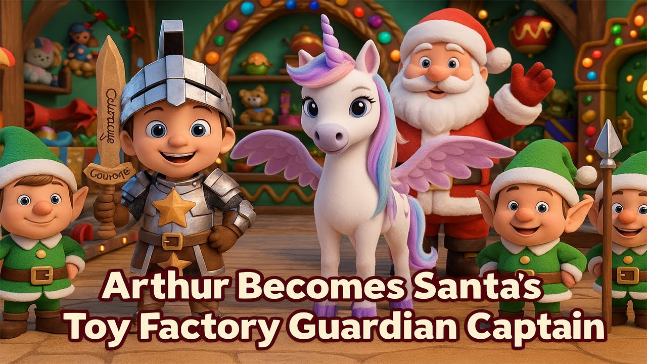Arthur Becomes Santa’s Toy Factory Guardian Captain | Tiny Kingdom Adventures | Christmas Animation