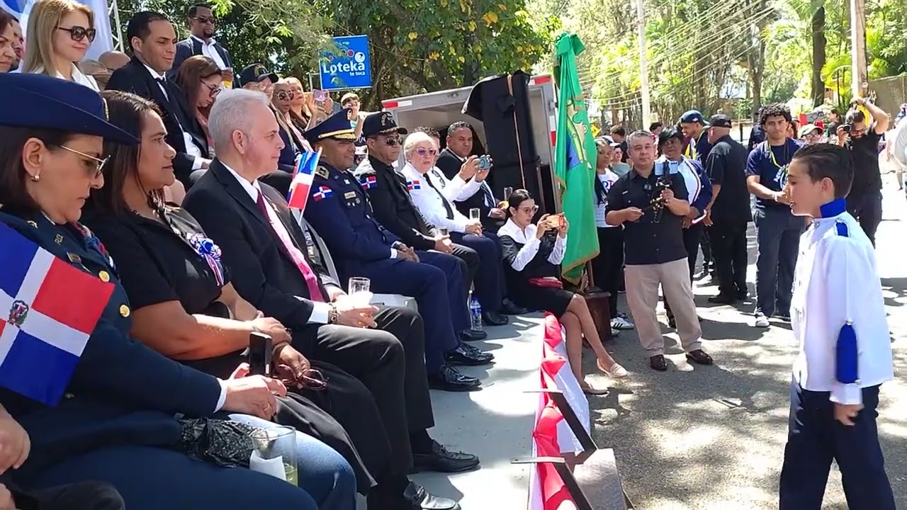 Pelotón de marcha 2do ciclo primaria Censa - Desfile estudiantil Jarabacoa 2026.