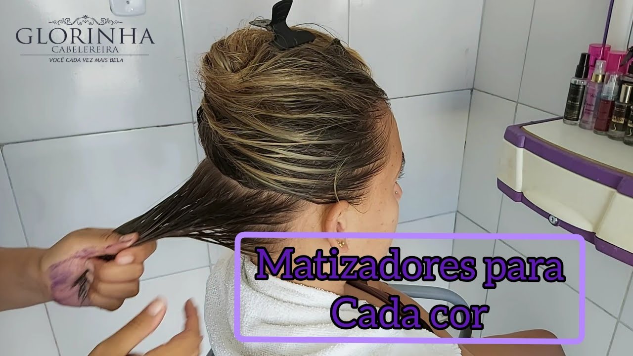 COMO MATIZAR UM CABELO LOIRO ? QUAL MATIZADOR USAR ? LOIRO EM UM CABELO LISO NATURAL