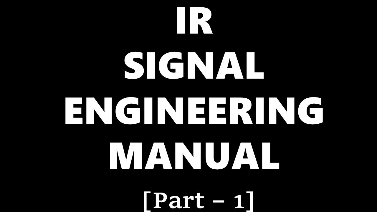Lecture on SEM ! Part - 1 ! ASTE LDCE Pre-Selection Training ! Signal Engineering Manual ! S&T ! IR