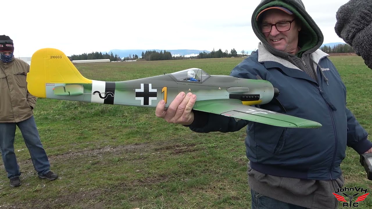 RECKEM ROYS RC MAIDEN Flight FlightLine Fw 190 D-9 Dora 850mm TOSS N BOSS
