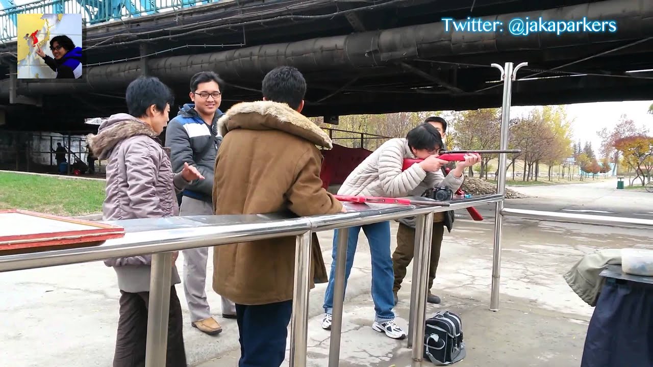 Walking Along Taedong River in Pyongyang North Korea - 14 Nov 2015