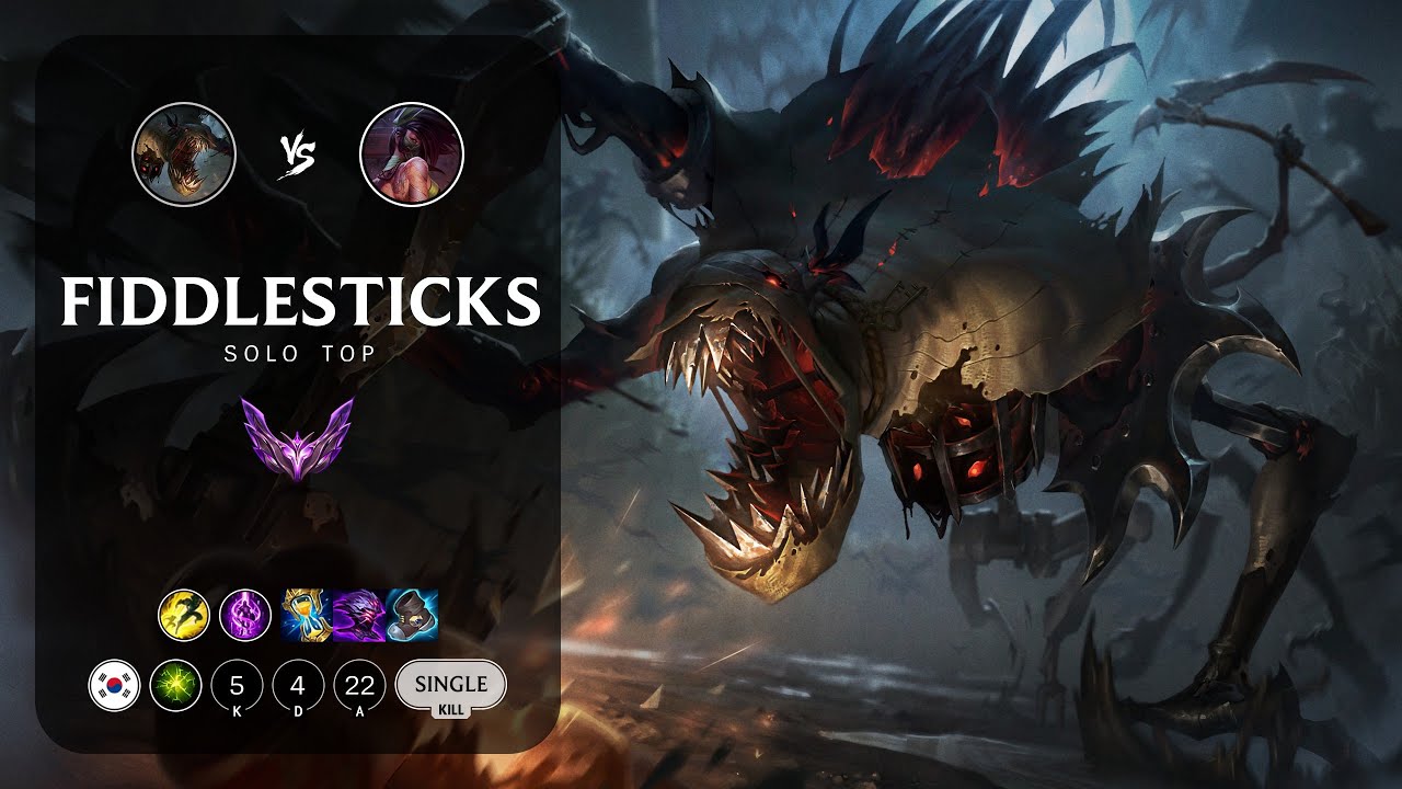 Fiddlesticks Top vs Akali - KR Master Patch 13.24