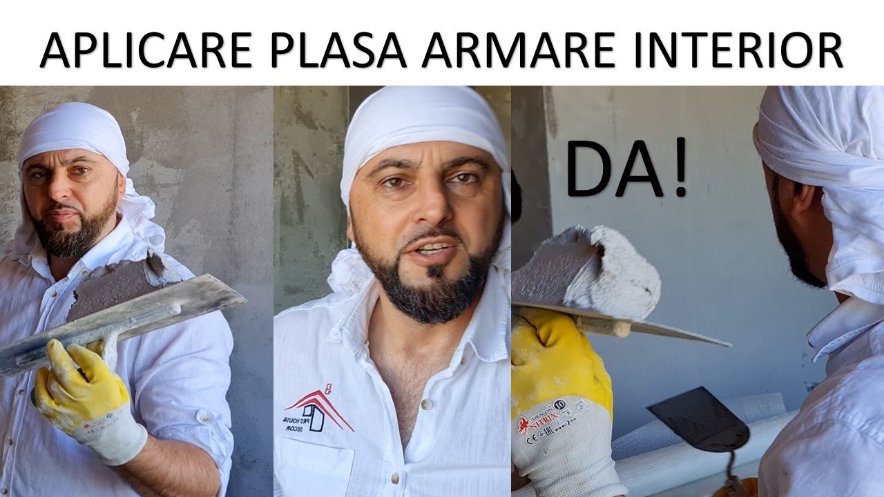 Aplicare plasa armare la interior! Neaparat da! Cum? Controversa 
