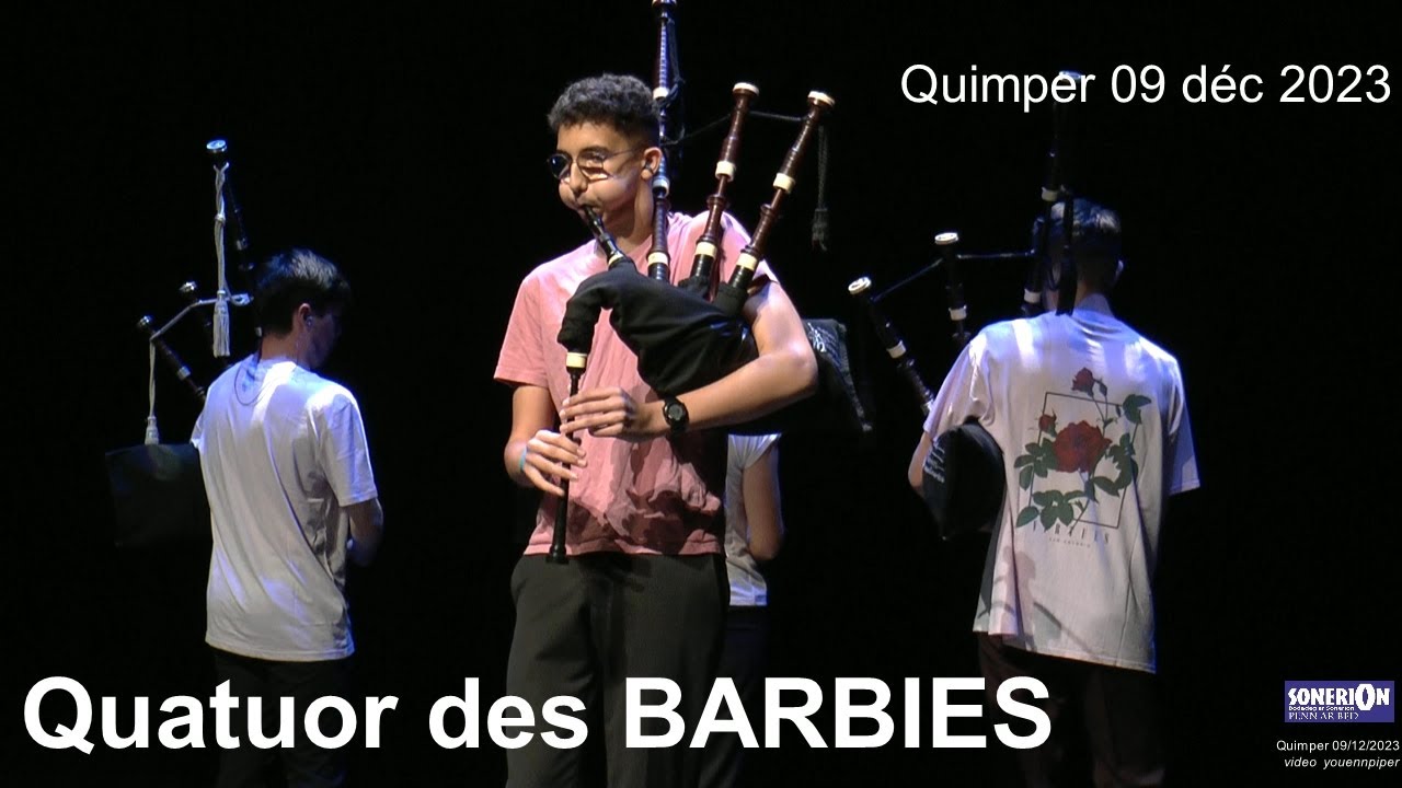 2023 Quatuor des BARBIES    Concours Quimper Sonerion Penn Ar Bed 09 déc video YP