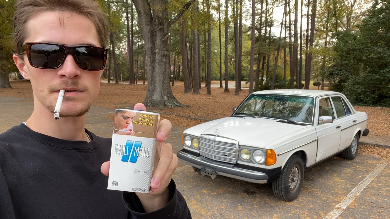 Using My Mercedes' Rear Ashtrays for the First Time While Smoking a Cigarette