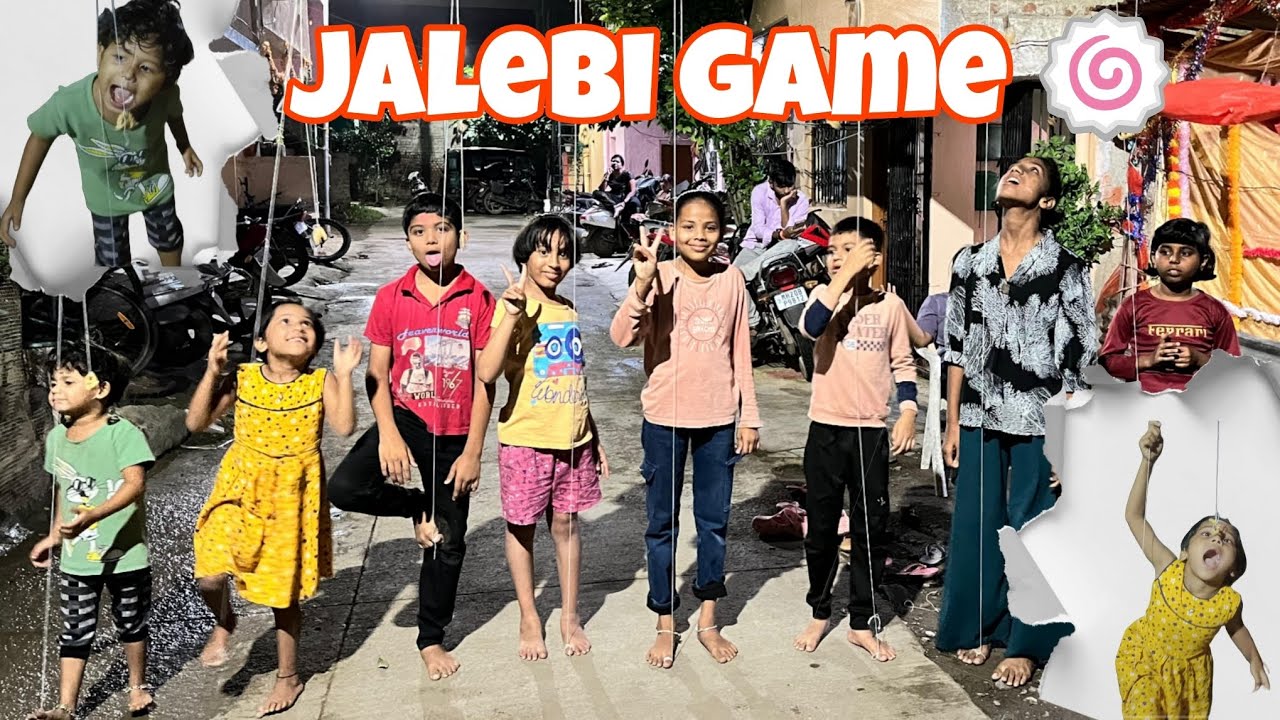Ganesh chaturthi khel mahotsav Part 3🥳 | Hanging Jalebi Game competition | #viral  #vlog #ganptikhel