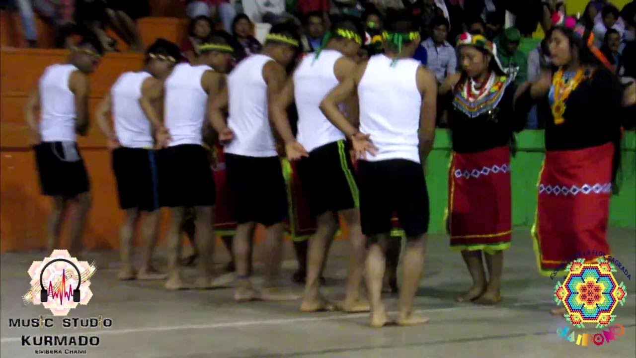 Danza embera chami Presentacion en  Mistrato (Risaralda) 2016