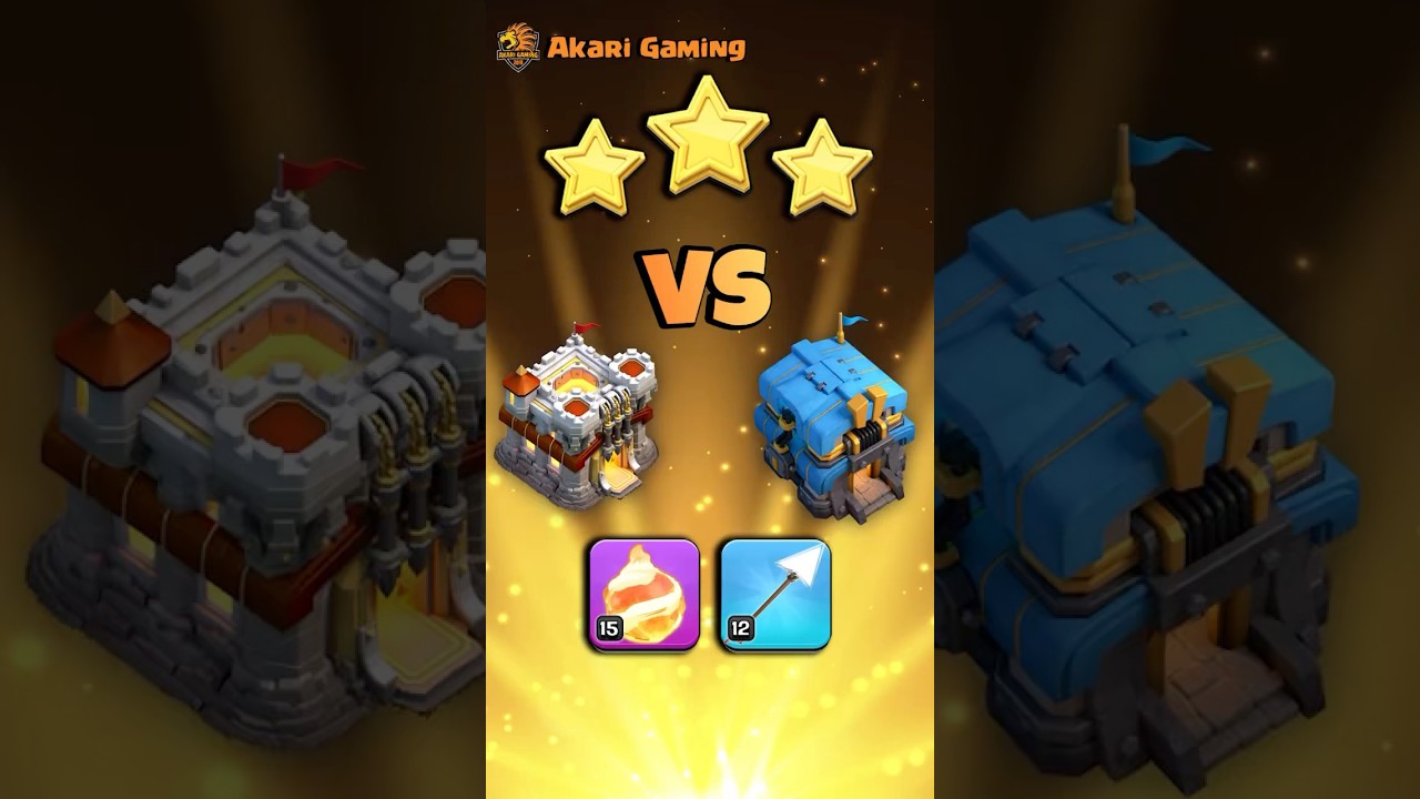 Tại sao d&ugrave;ng combo n&agrave;y khi đ&aacute;nh TH11 vs TH12 #clashofclans #akarigaming #akarishort
