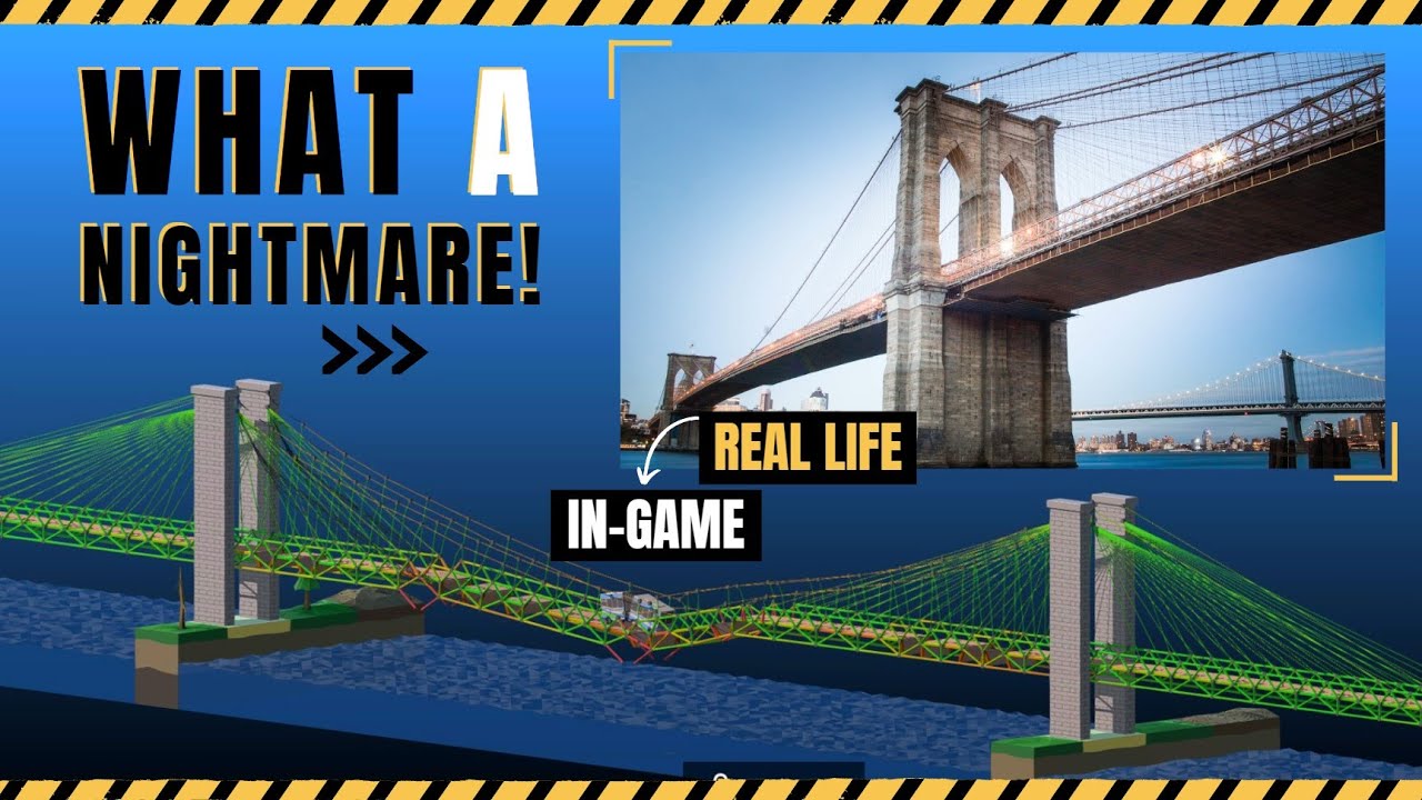 I spent $1,000,000 trying to recreate the Brooklyn Bridge in Poly Bridge 2! (American Bridge) #7