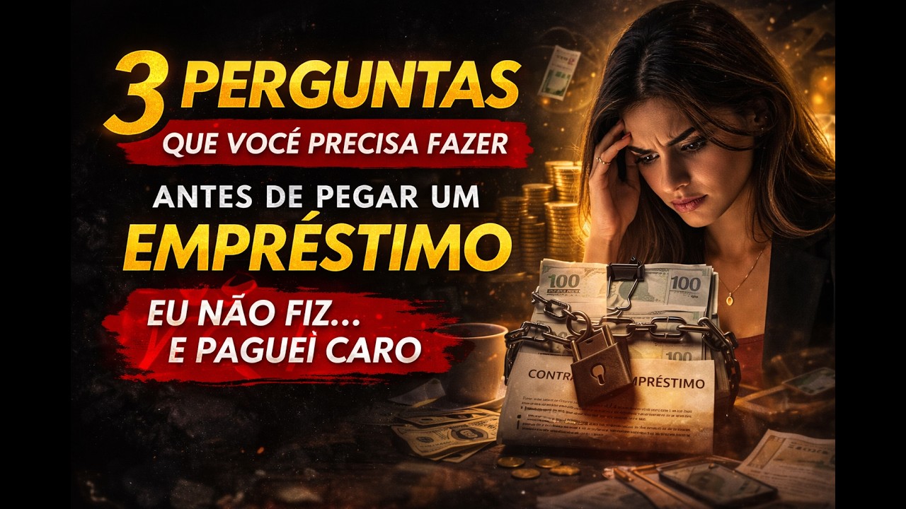 3 PERGUNTAS que você PRECISA fazer ANTES  de pegar um EMPRÉSTIMO.  ( Eu não fiz... e paguei caro)