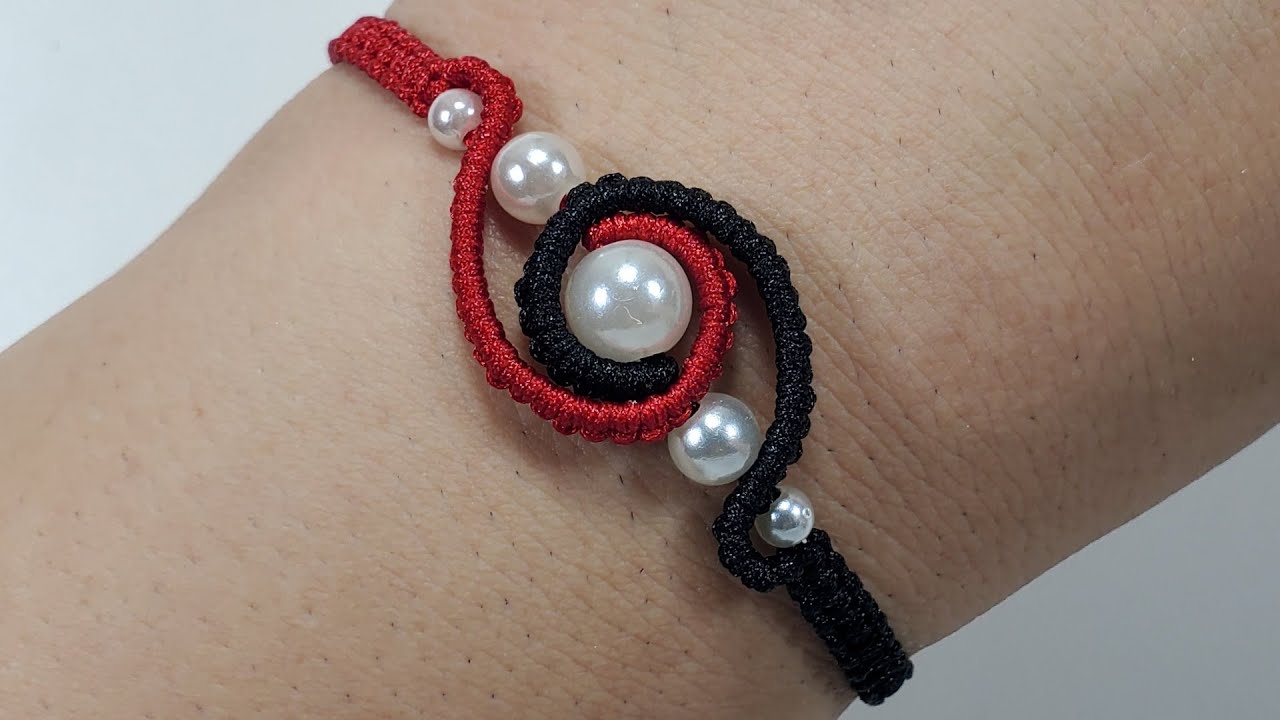 DIY PULSERA CON HILO CHINO Y PERLAS💎 BONITA Y ELEGANTE ❤️ | TUTORIAL 