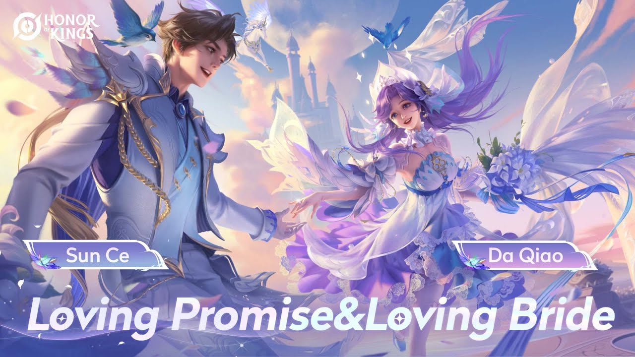 Loving Promise Sun Ce & Loving Bride Da Qiao | Skin Showcase Shorts | Honor of Kings