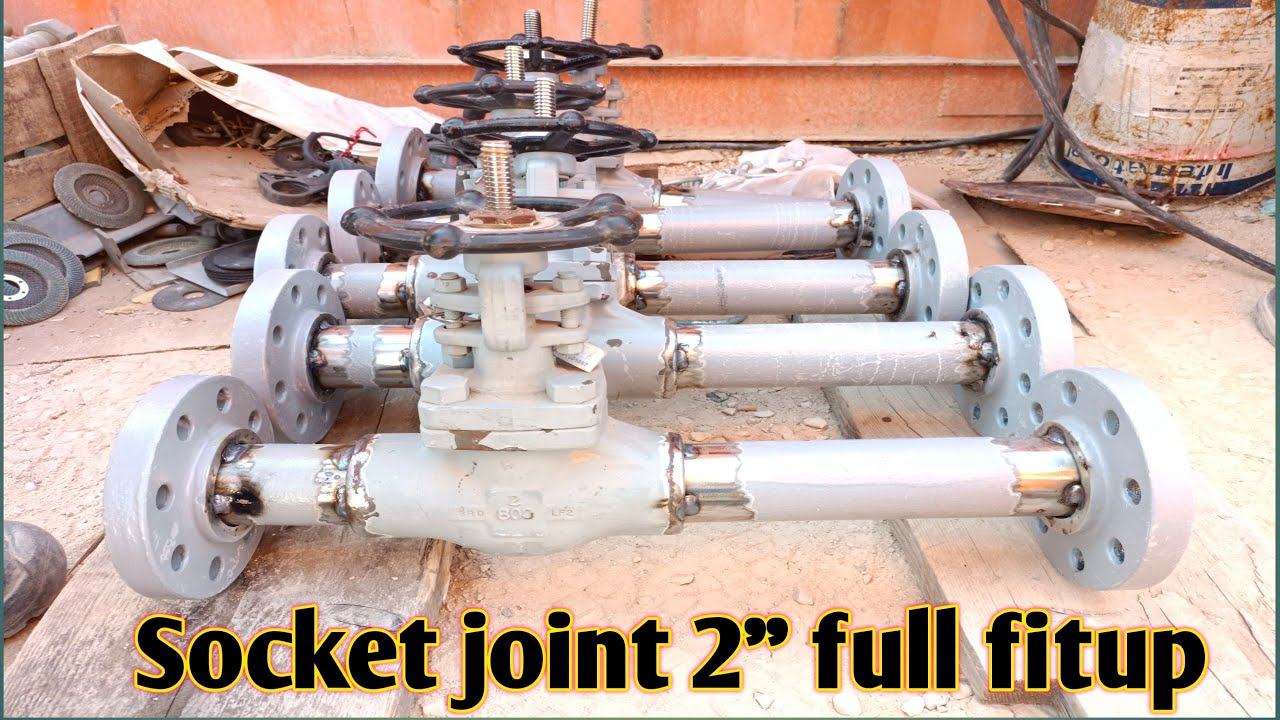 Pipe fitup kaise kre socket joint/pipe fabrication 2