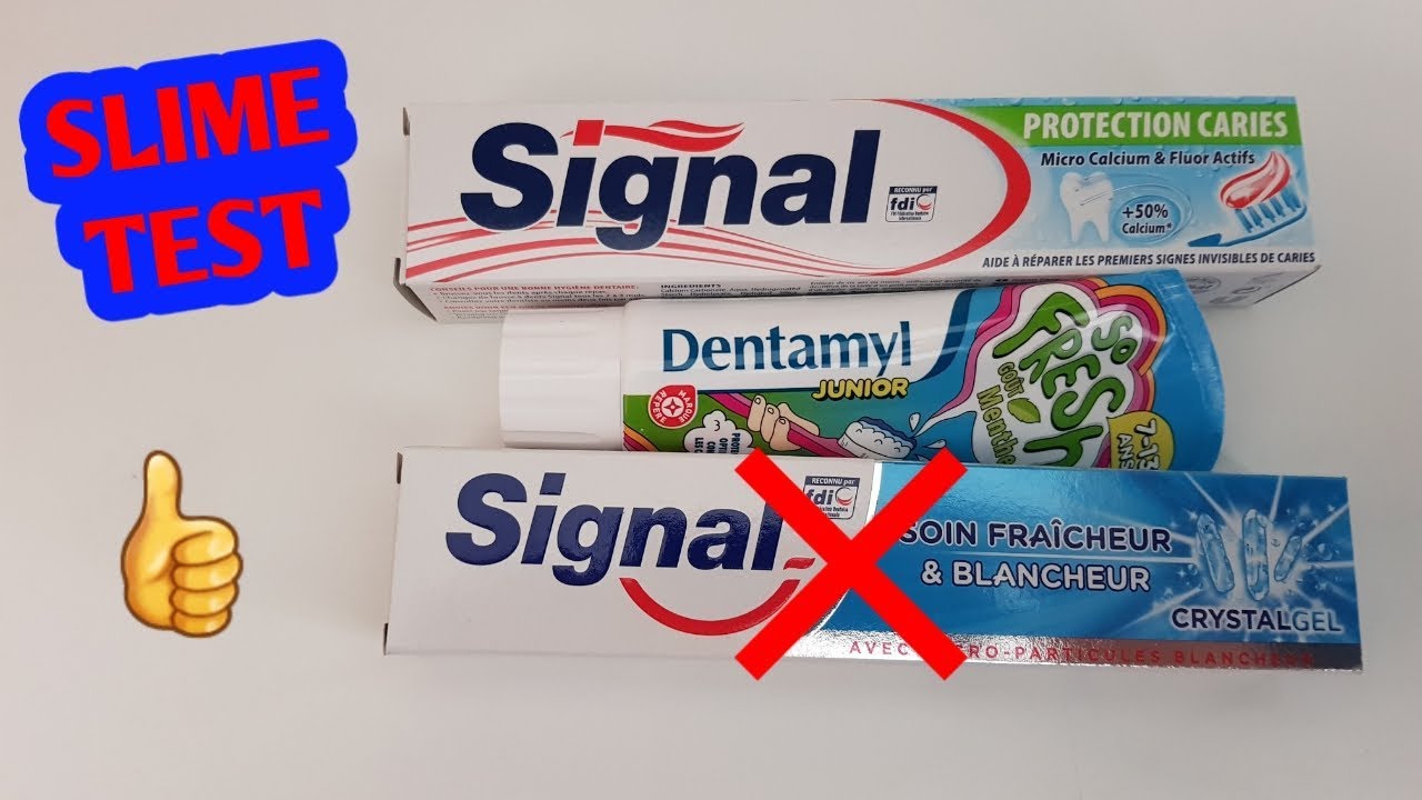 SLIME TEST DE 3 NOUVEAUX DENTIFRICES !! SLME AVEC SEULEMENT DU DENTIFRICE