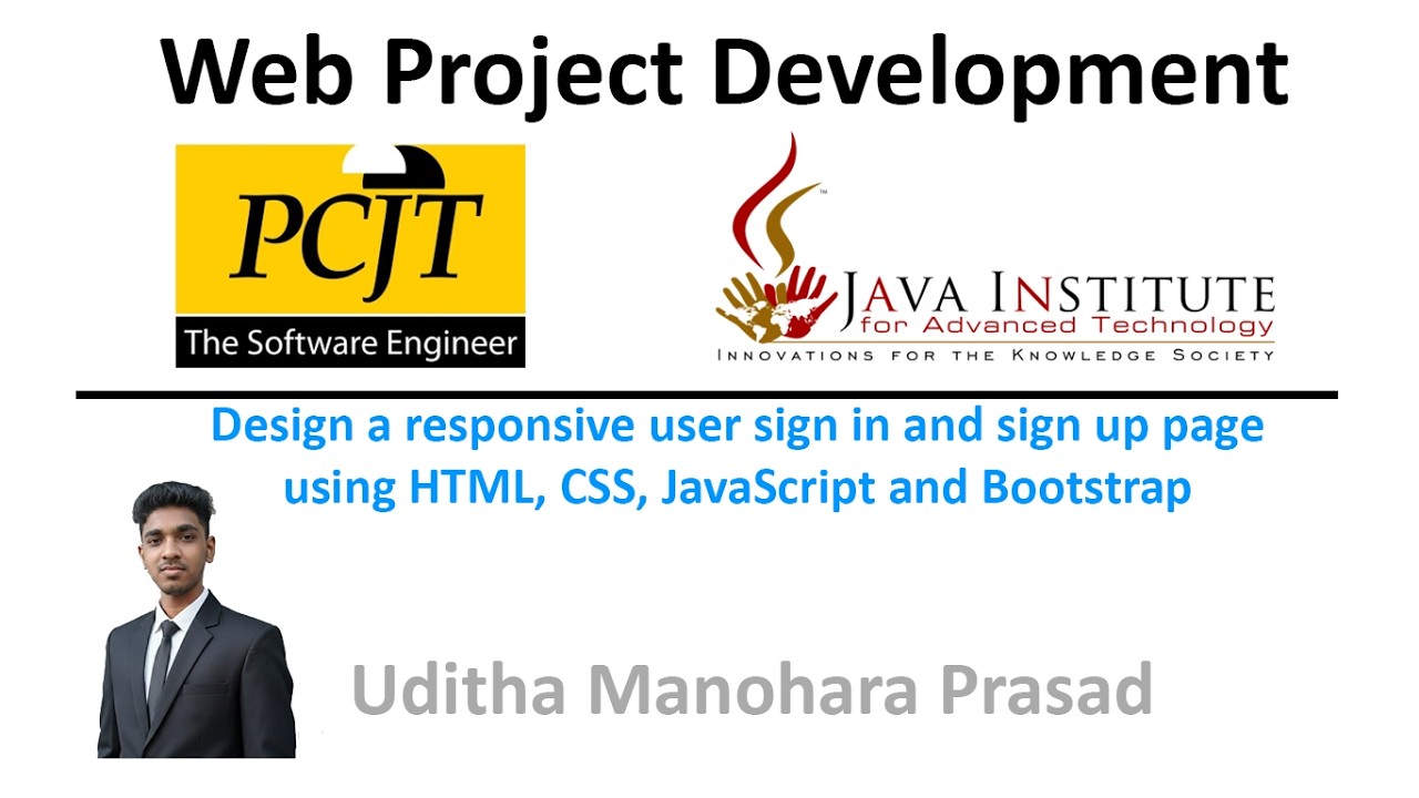 1. Design a responsive user sign in and sign up page using HTML, CSS, JavaScript and TailwindCSS