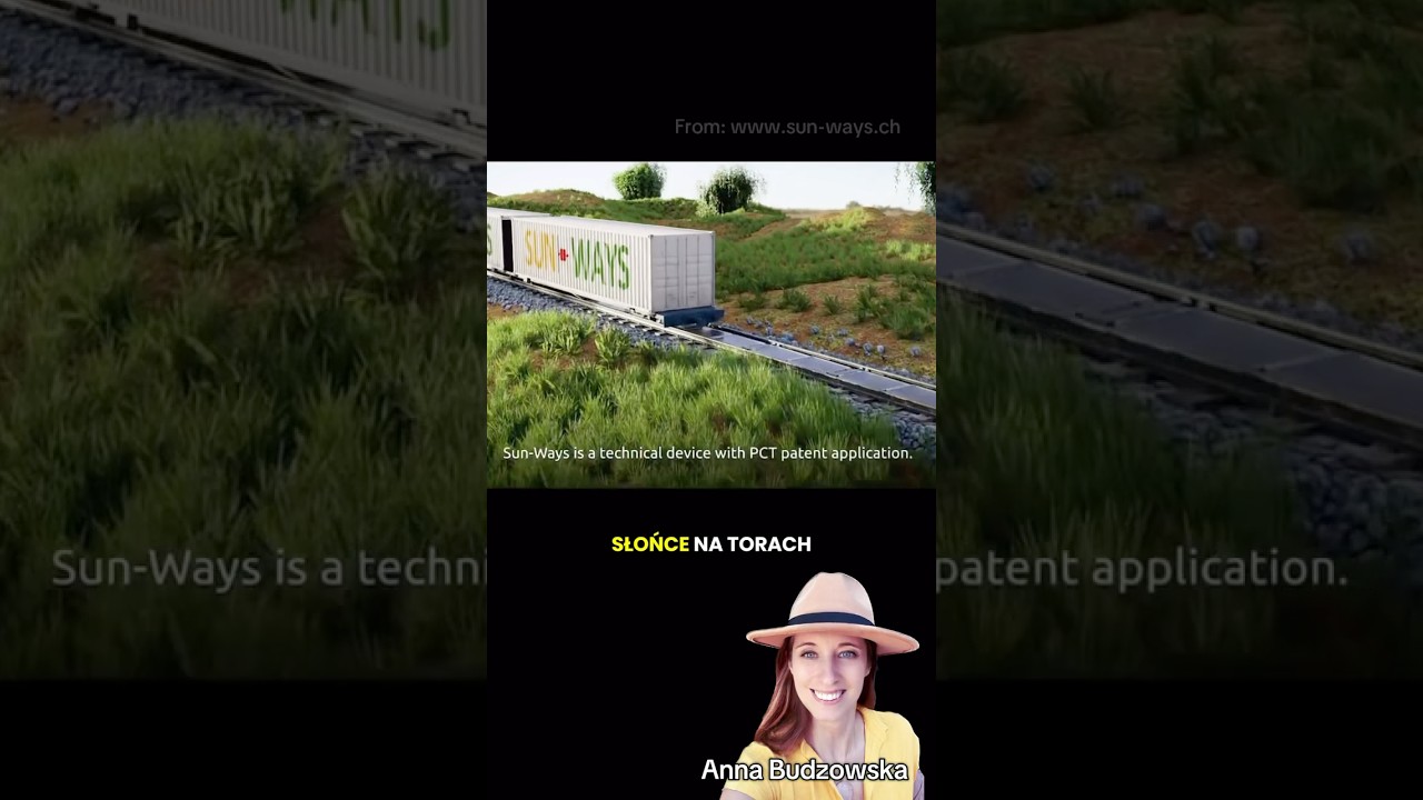 Szwajcarska innowacja - panele słoneczne na torach kolejowych! #innowacje #energia #ekologia