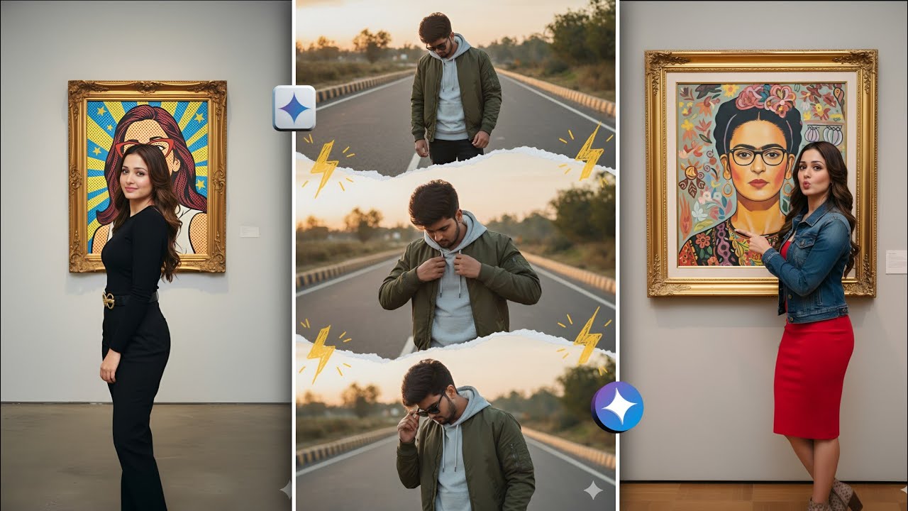 New trending trifold eddits prompts trending on instagram @AZeephotoediting 