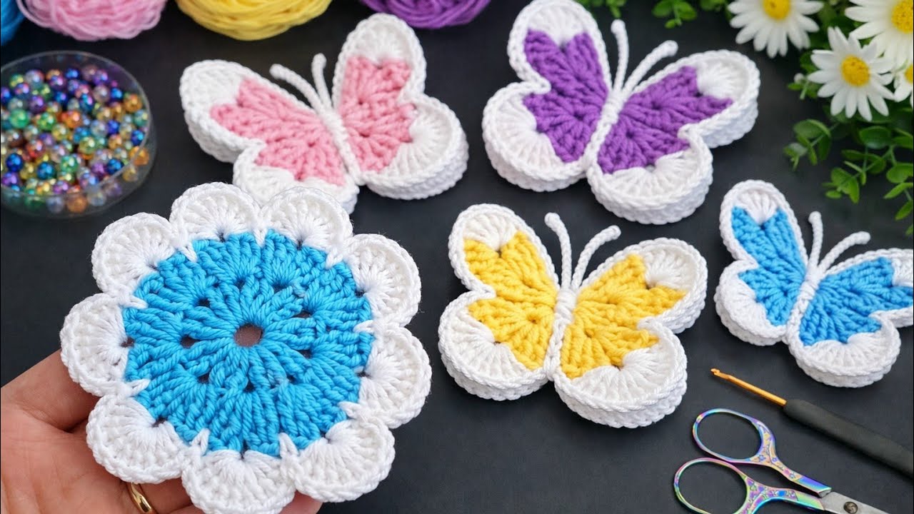 Sell Fast! 🦋 Super Easy Crochet Butterfly Keychain | Beginner Friendly 💰