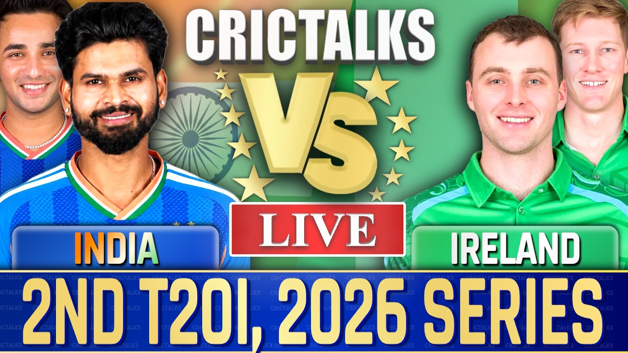 Live: India Vs Ireland, 2nd T20I, 2026 Series | Live Match Today Score Commentary | CricTalks