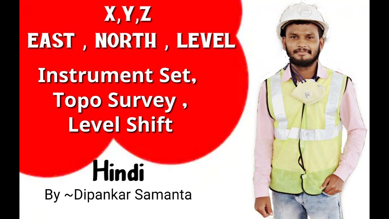 Set Up Total Station X,Y,Z | East North Level With Resection | Topographic Survey |Point Store Hindi