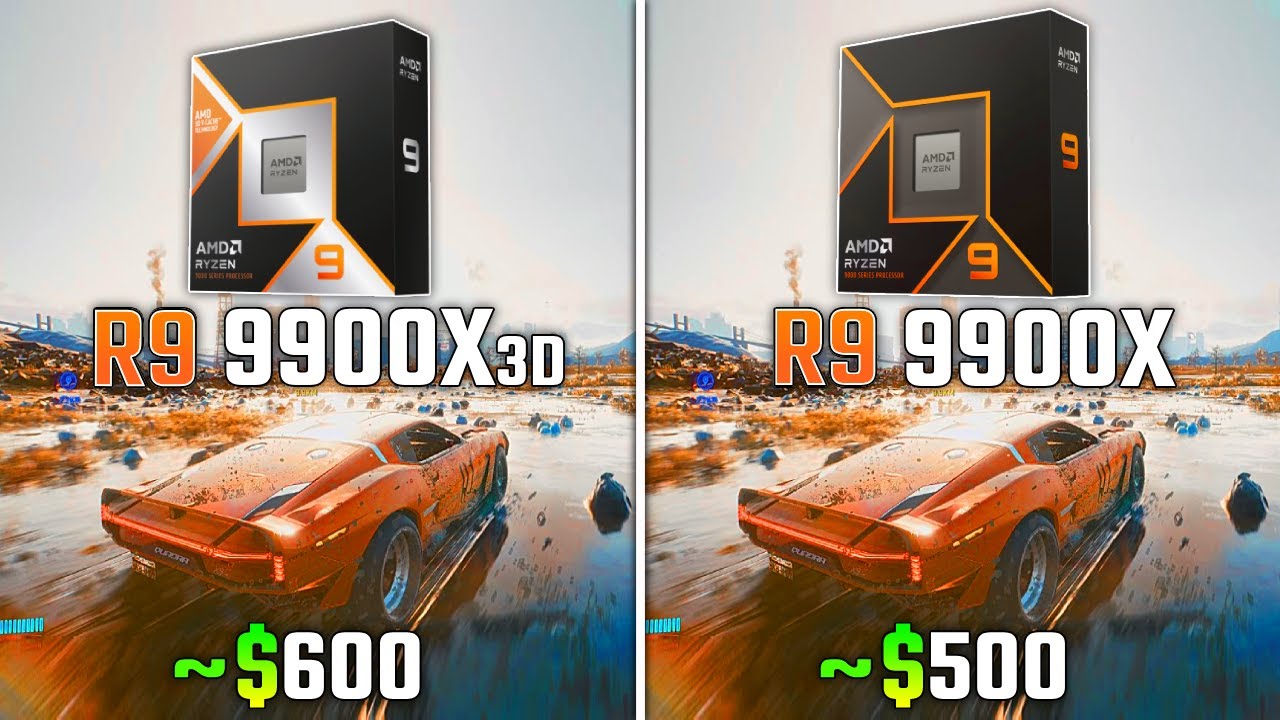 RYZEN 9 9900X3D vs RYZEN 9 9900X | Test in 6 Games