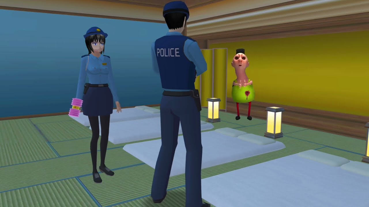 Police saved Mio and Yuta💯💯 #sakuraschoolsimulator #sss👹👹