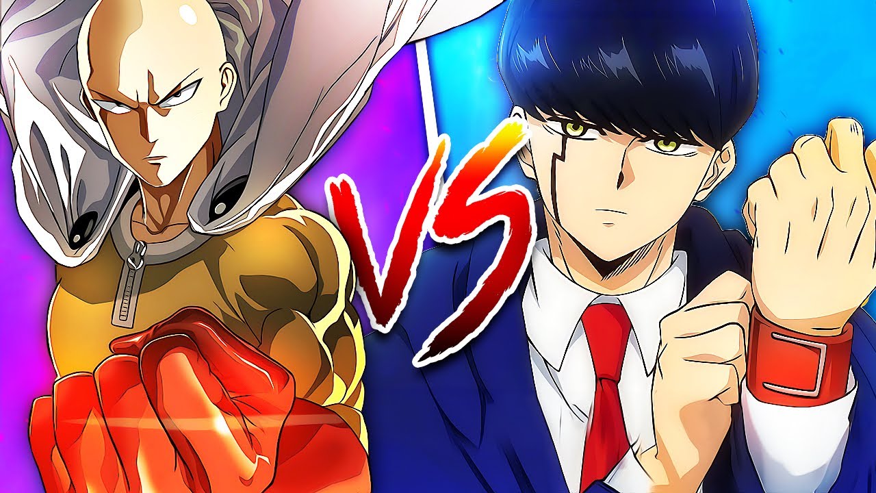 Who is the STRONGER Anime Character?! | Saitama vs. Mash Burnedead