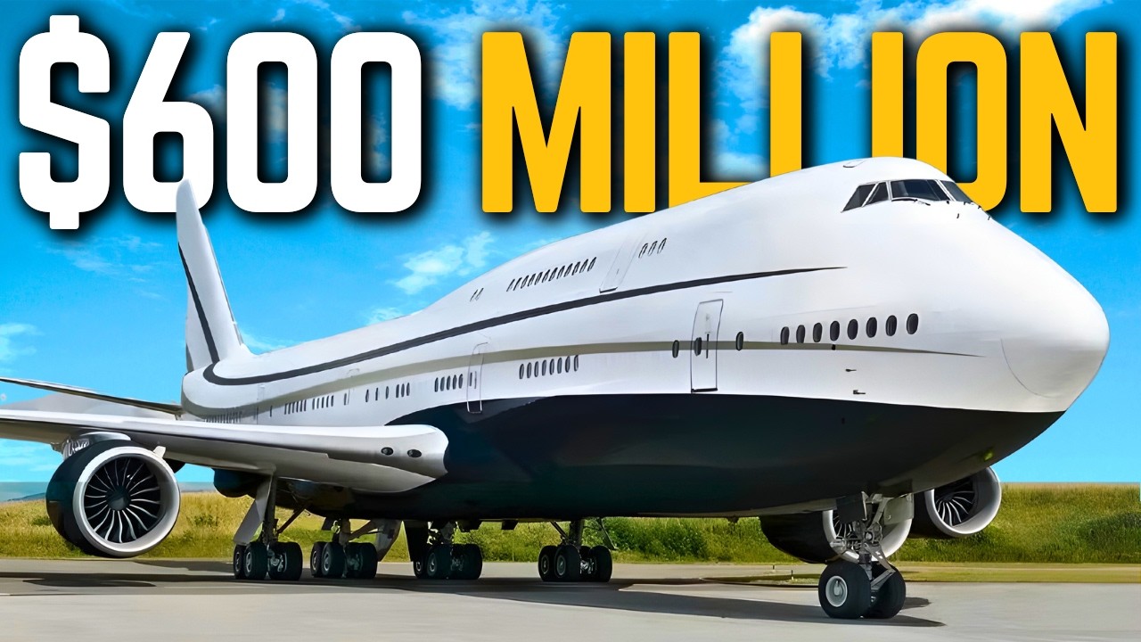 Внутри частного самолета Boeing 747 стоимостью 600 миллионов долларов