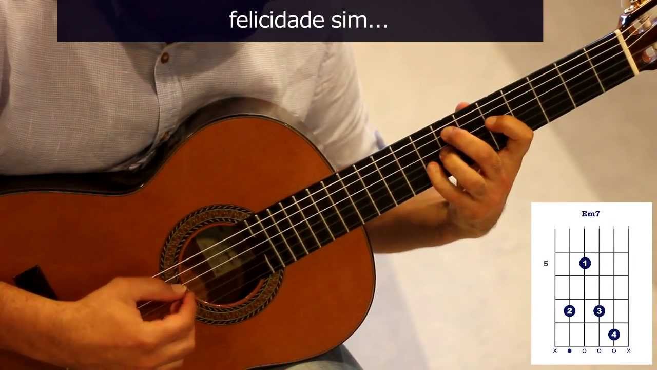 Cómo tocar "A felicidade" en guitarra, de Tom Jobim / How to play "A felicidade" on guitar