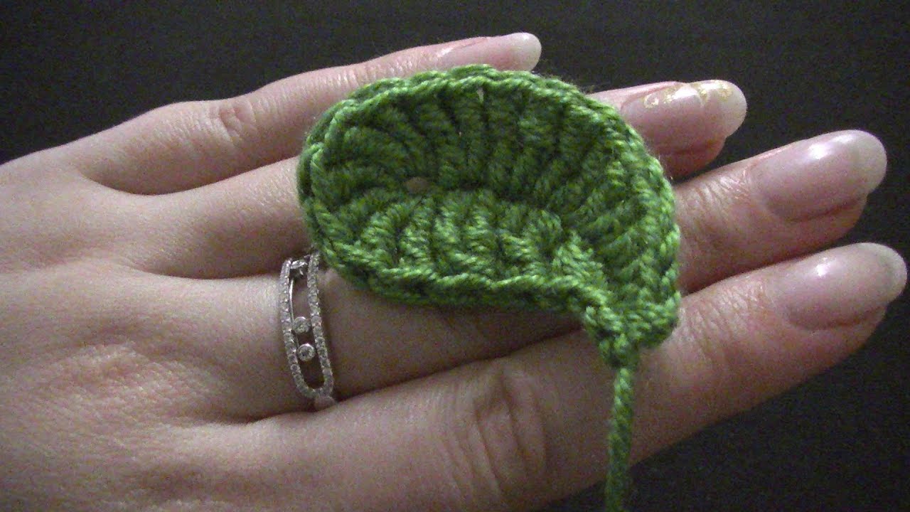 Blatt häkeln - einfach und schnell - passend zu Blumen