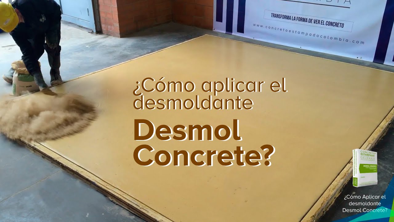 ¿Cómo aplicar el desmoldante en polvo Desmol Concrete?