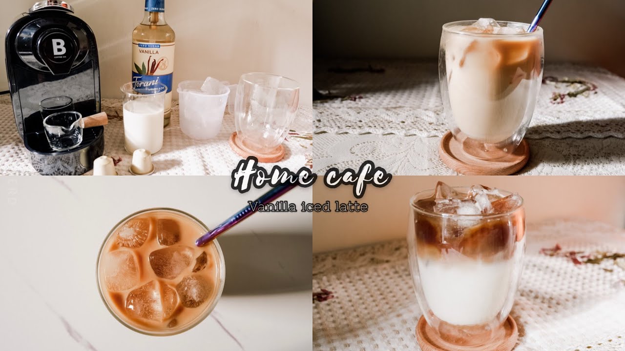 Vanilla iced latte x B coffee co