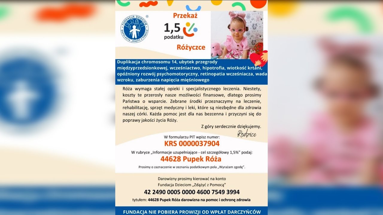 Zbi&oacute;rka Charytatywna dla R&oacute;ży Pupek