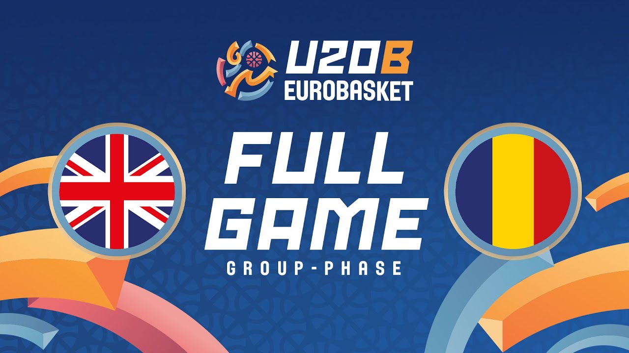 Group Phase | Great Britain v Romania | Full Basketball Game |FIBA U20 Women's EuroBasket 2024 Div.B