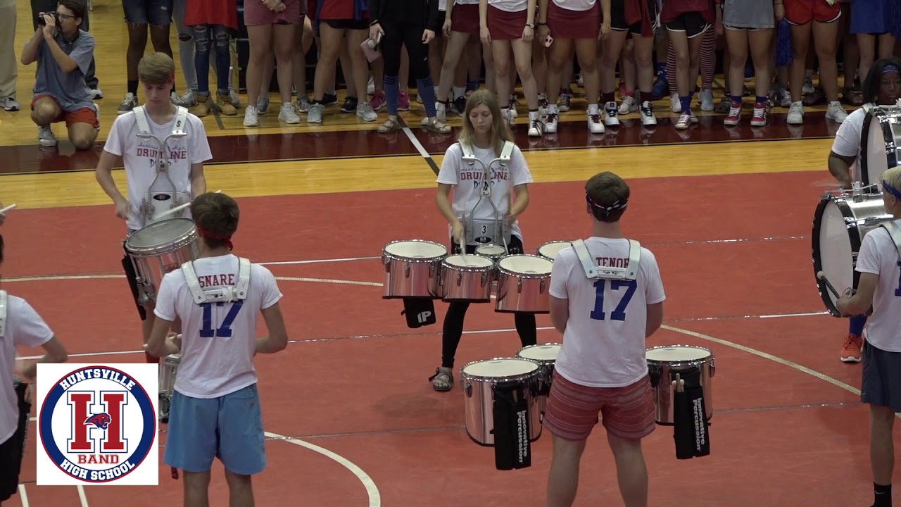 Huntsville High School Pep Rally Drums