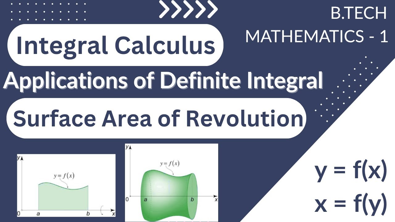 Surface Area of Revolution | Application of Definite Integral | Engineering Mathematics - 1
