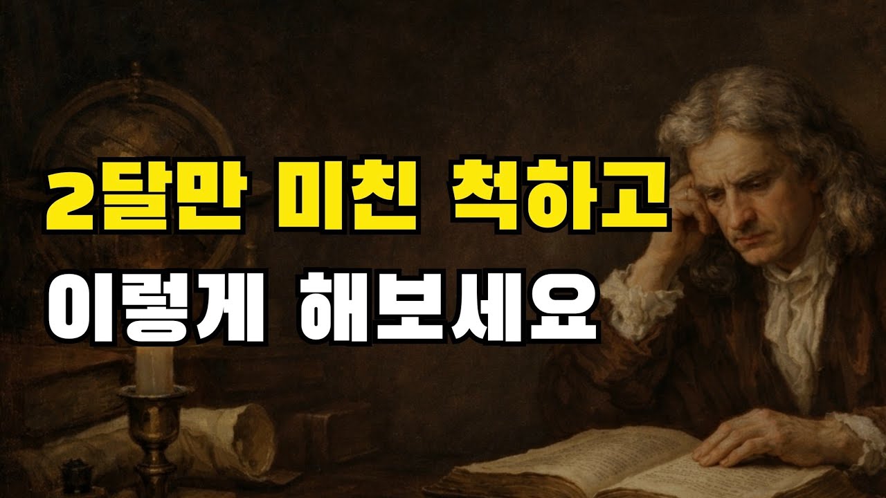 두 달만 미친 척하고 4권의 책을 읽어보세요. 뇌가 정말 빠르게 바뀝니다.