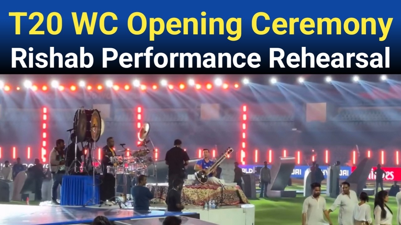 Rishab Performance Rehearsal T20 World Cup 2026 Opening Ceremony In Wankhede Stadium